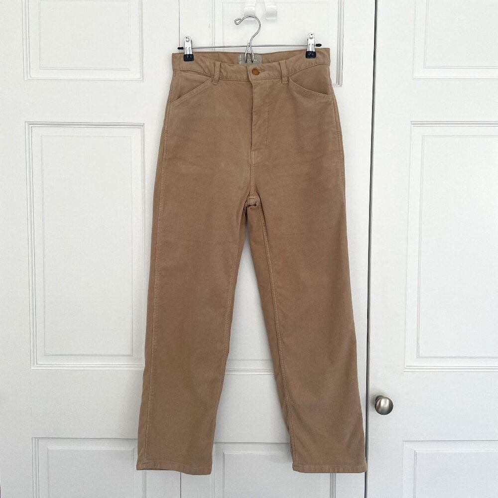 SOLD - Everlane The Moleskin Way-High Pant | Burnt Sugar | Size 4